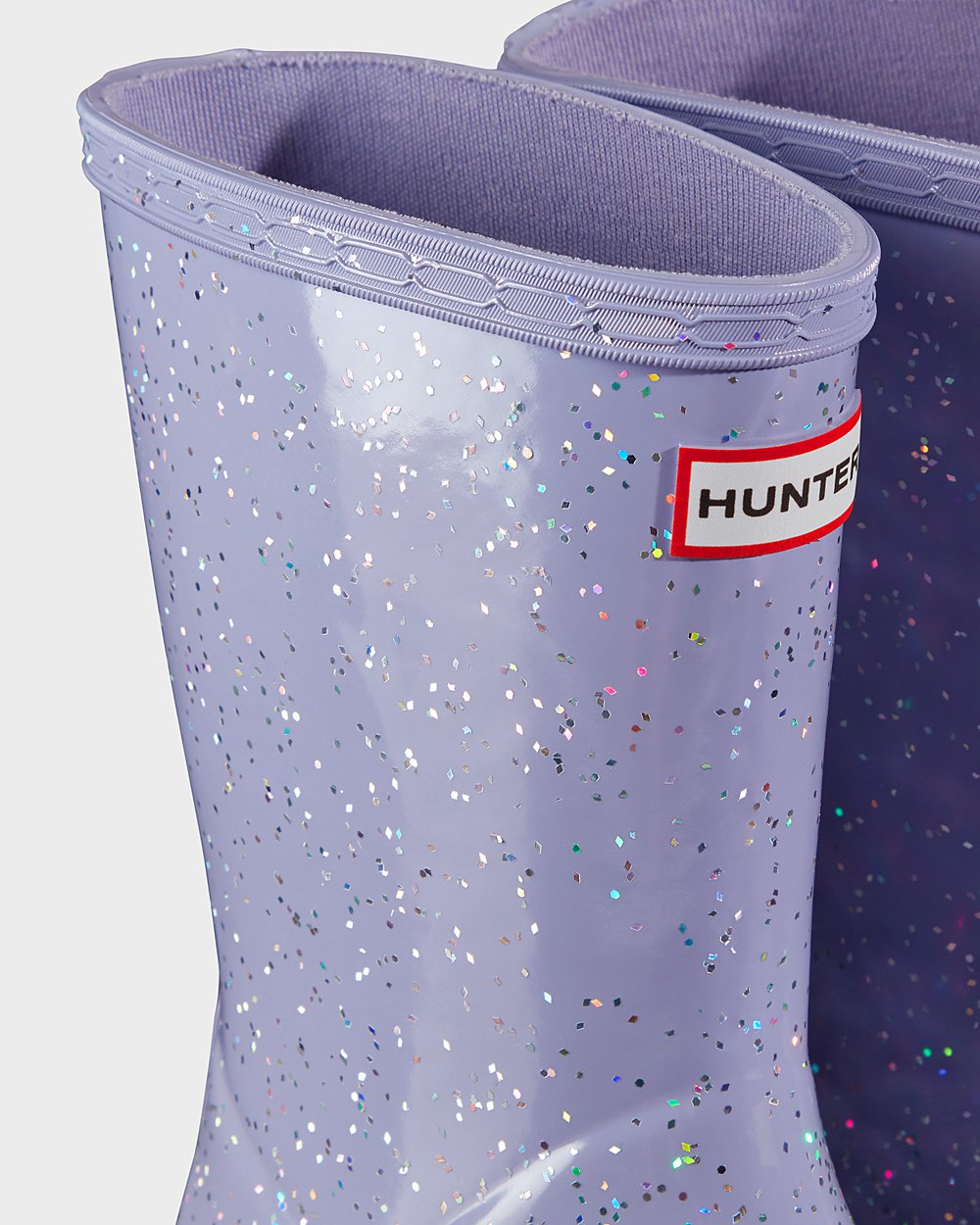 Galochas Hunter Criança Roxo - Original First Giant Glitter - 80ETPIRVY